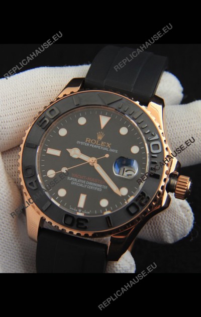 Rolex Yachtmaster Everrose Gold Japanese Replica Watch - 42MM