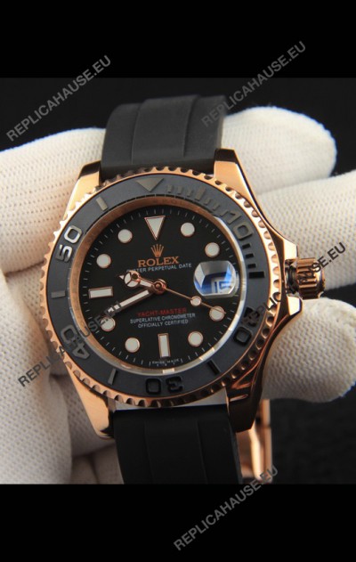 Rolex Yachtmaster Everrose Gold Japanese Replica Watch - 40MM