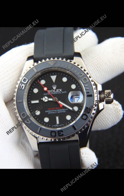Rolex Yachtmaster Stainless Steel Japanese Replica Watch - 40MM