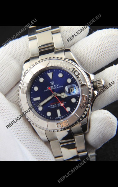 Rolex Yachtmaster Stainless Steel Japanese Replica Watch - 40MM - Blue Dial 