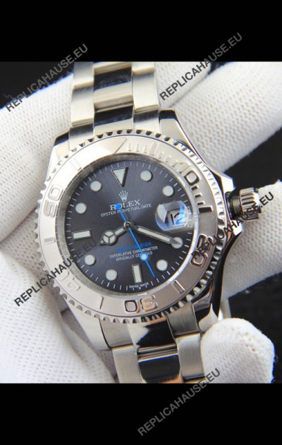 Rolex Yachtmaster Stainless Steel Japanese Replica Watch - 40MM - Grey Dial 