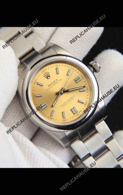 Rolex Oyster Perpetual Japanese Movement Replica Watch 36MM - Champange Dial