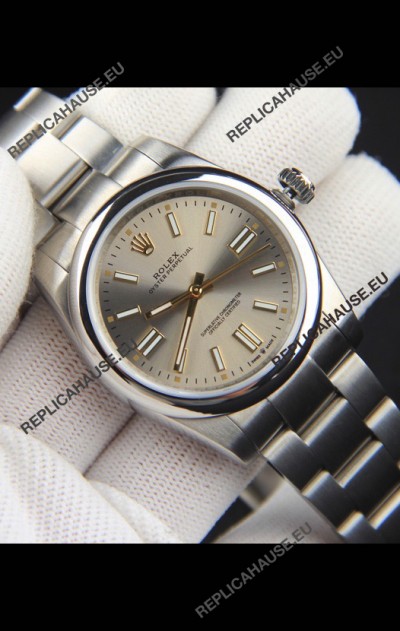Rolex Oyster Perpetual Japanese Movement Replica Watch 36MM - Grey Dial