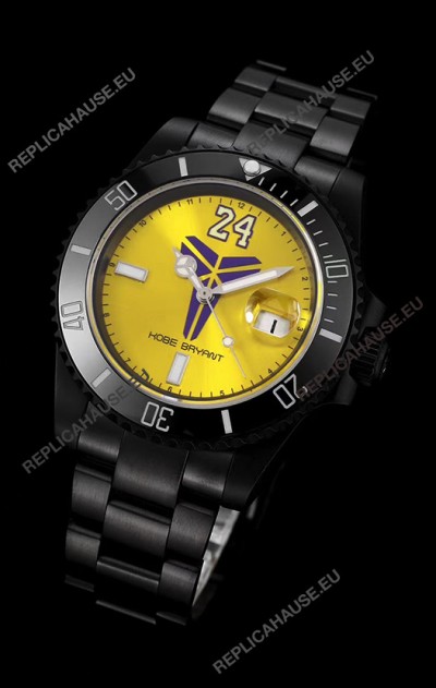 Rolex Submariner Swiss Kobe Bryant Edition Swiss Replica Watch in PVD Coated Case