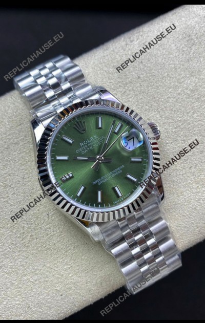Rolex Datejust 278274 31MM Swiss Replica in 904L Steel in Green Dial - 1:1 Mirror Replica