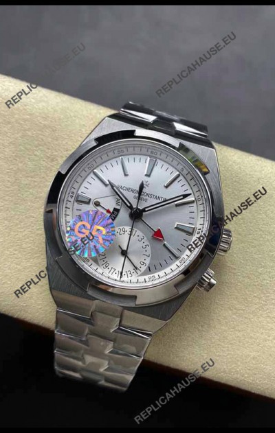 Vacheron Constantin Overseas Dual Time Stainless Steel 1:1 Mirror Swiss Replica Steel Dial