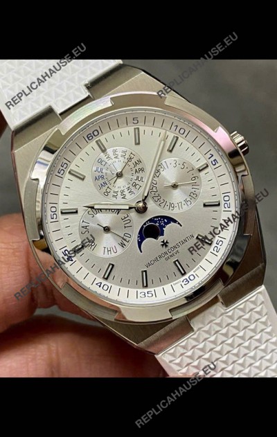 Vacheron Constantin Overseas Perpetual Calendar Ultra-Thin Steel Dial with Steel Strap