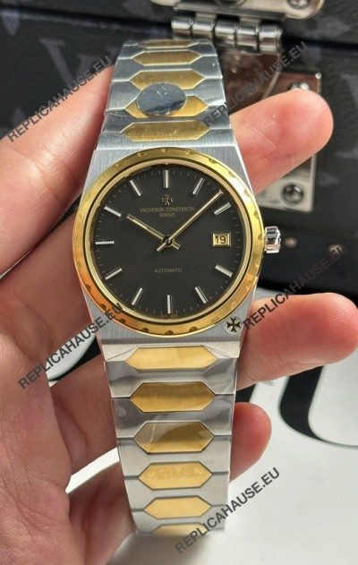 Vacheron Constantin Historiques 222 Super Clone 37MM Two Tone Casing Watch in Grey Dial 