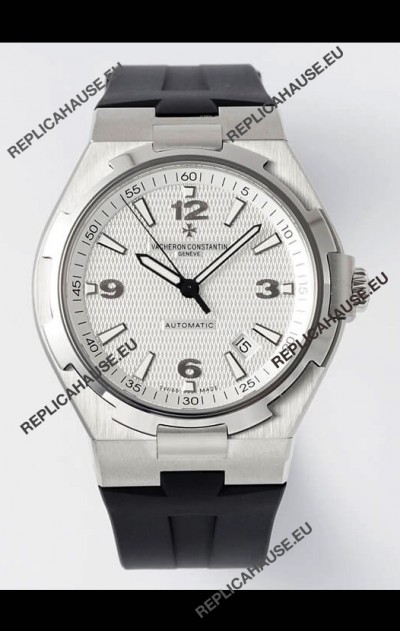 Vacheron Constantin Overseas 1:1 Mirror Swiss Replica Watch in White Dial - Rubber Strap