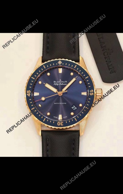 Blancpain Fifty Fathoms BATHYSCAPHE Rose Gold Edition Swiss Replica 1:1 Swiss Watch