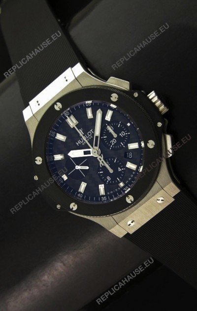 Hublot Geneve Big Bang Swiss Watch in Black Carbon dial - 1:1 Mirror Replica Watch