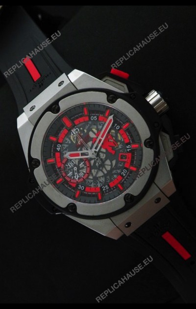 Hublot Big Bang King Power Red Devil Swiss Watch Steel Case