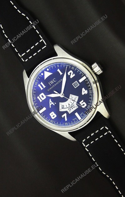 IWC Schaffhausen Japanese Replica Watch in Black Dial