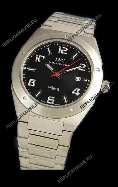 IWC Ingenieur Swiss Watch in Black Dial
