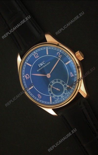 IWC Schaffhausen Japanese Replica Watch in Rose Gold Casing