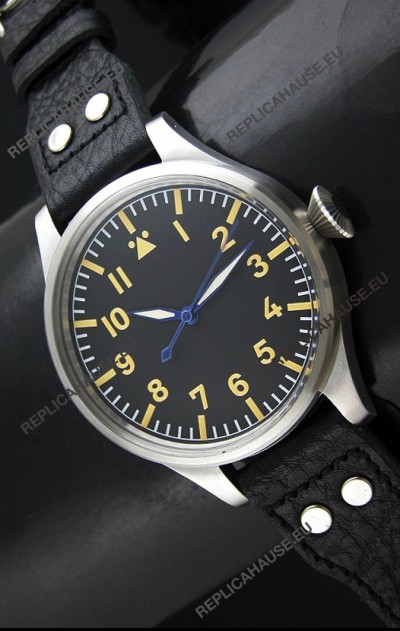 IWC Vintage Big Pilot Swiss Replica Watch in Stainless Steel Casing