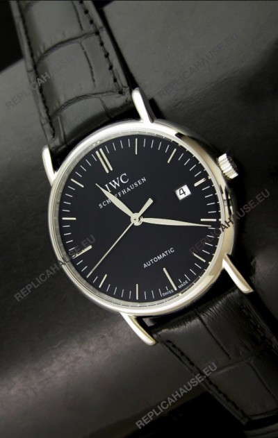 IWC Portofino Swiss Replica Watch in Black