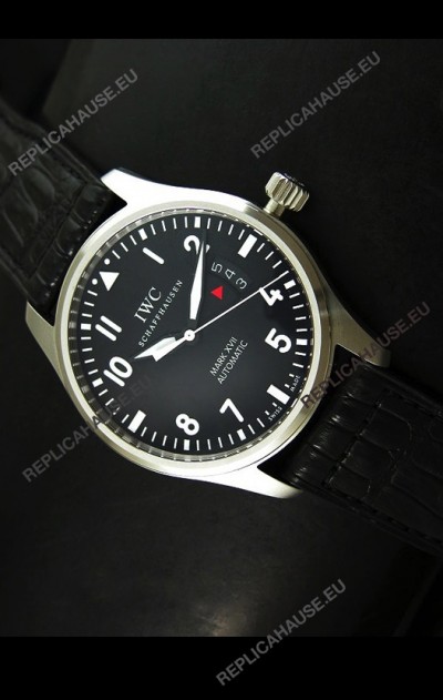 IWC MARK XVII Swiss Replica Watch in Steel Casing - 1:1 Mirror Replica - Original IWC Dial Used