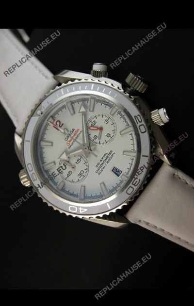 Omega Seamaster The Planet Ocean Japanese Replica Watch in White