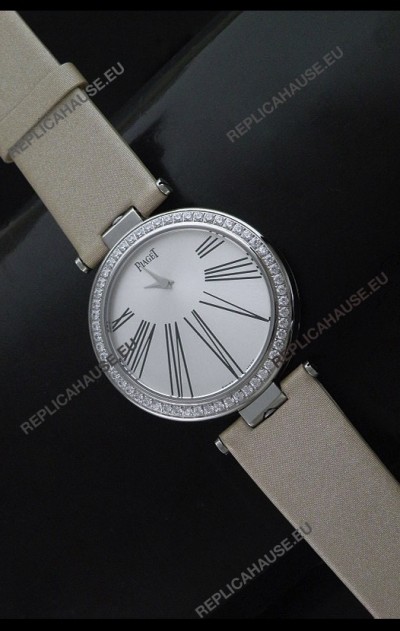 Piaget Altiplano Duo Dual Swiss Ladies Watch with Diamonds Bezel
