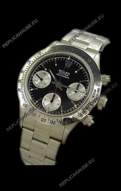 Rolex Oyster Cosmograph Swiss Replica Watch in Black Dial