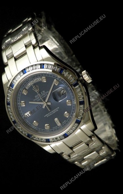 Rolex Oyster Perpetual Day Date Japanese Automatic Watch in Midnite Blue Dial