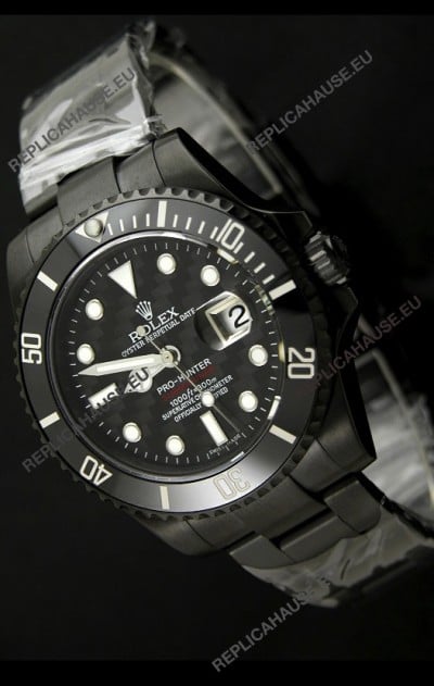 Rolex Pro Hunter Submariner Japanese Replica Watch in Carbon Case