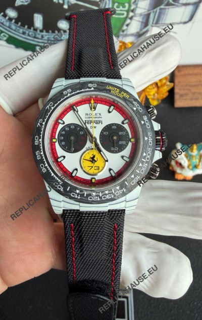 Rolex Daytona DiW Ferrari CarboQuartz Super Clone Watch 