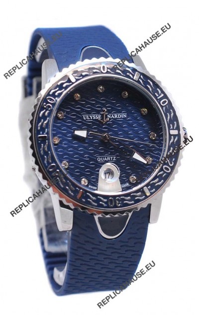 Ulysse Nardin Lady Diver Starry Night Replica Watch in Dark Blue Dial
