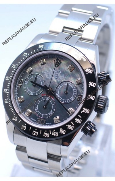 Rolex Project X Daytona Limited Edition Series II Cosmograph MonoBloc Cerachrom Swiss Watch in Black Pearl Dial
