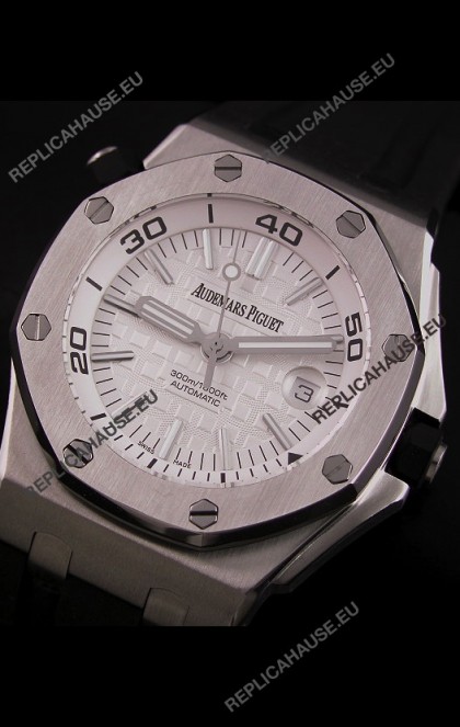 Audemars Piguet Royal Oak Scuba Swiss Watch in White Dial