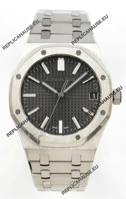 Royal Oak 15510 Grey Dial FREE SPRUNG MVMNT Super Clone Watch 