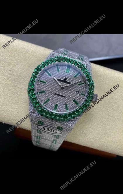 Royal Oak 15400 Iced Out Super Clone Edition 13 Super Clone Watch 