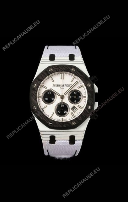 Royal Oak Black & White Voidline DiW 26240 Carbon NTPT Casing Super Clone Watch 