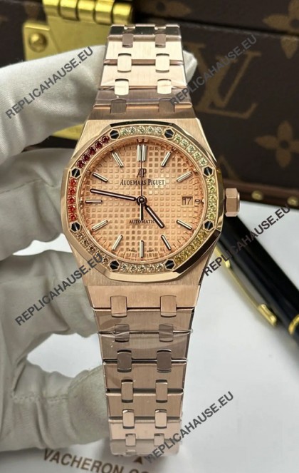 Royal Oak 37MM Champange Dial Watch in 3120 Movement Super Clone Watch 