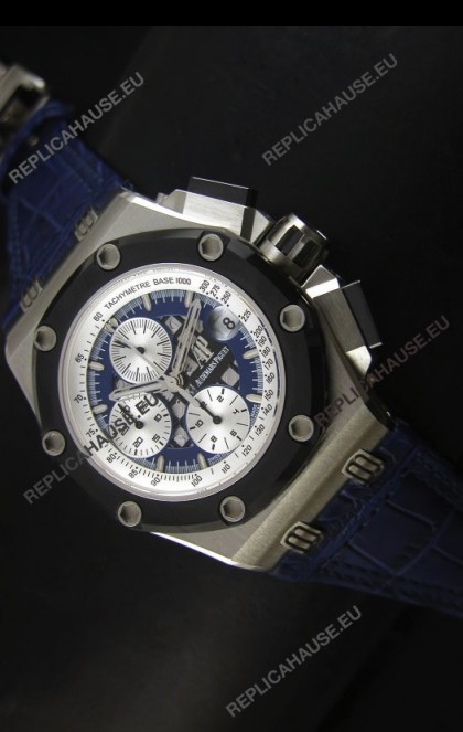 Audemars Piguet Royal Oak Offshore Rubens Barrichello Titanium Blue - 1:1 Mirror Replica