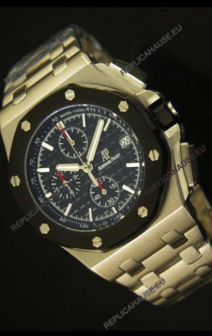 Audemars Piguet Royal Oak Offshore Watch in Black Dial - Steel Case