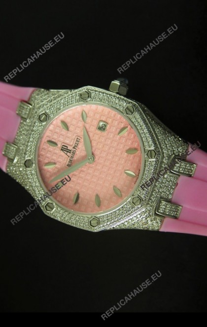 Audemars Piguet Royal Oak Ladies Watch in Pink 