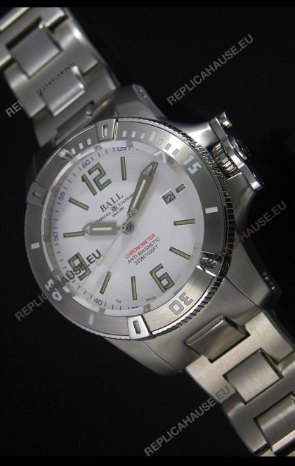 Ball Hydrocarbon Spacemaster Automatic Replica Watch in White Dial - Original Citizen Movement 