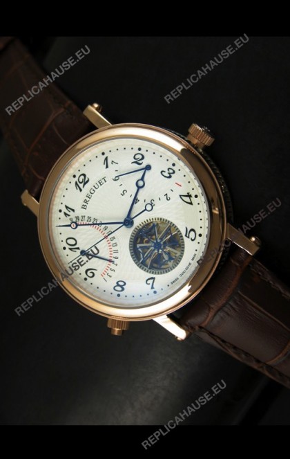 Breguet Retrograde Day/Date Japanese Automatic Watch with Tourbillon
