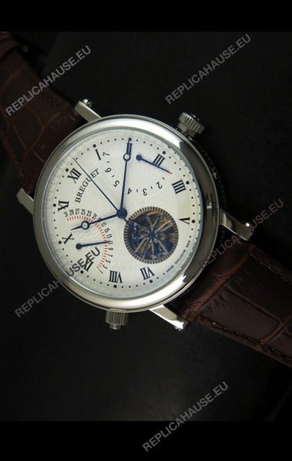 Breguet Retrograde Day/Date Japanese Automatic Watch with Tourbillon