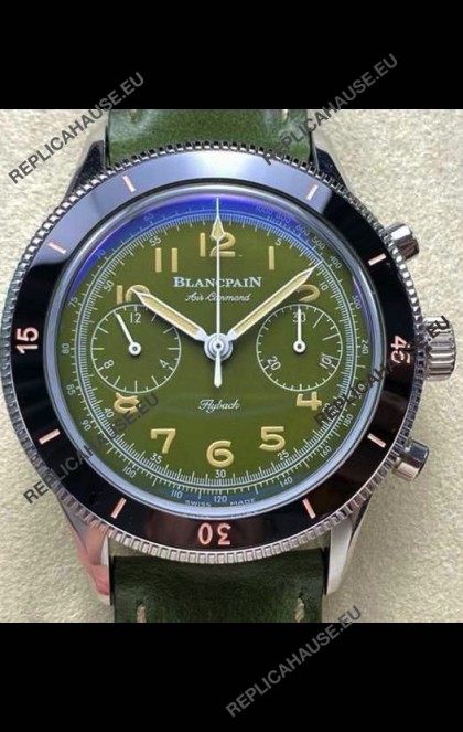 Blancpain Air Command Steel Casing Black Bezel Super Clone Watch 