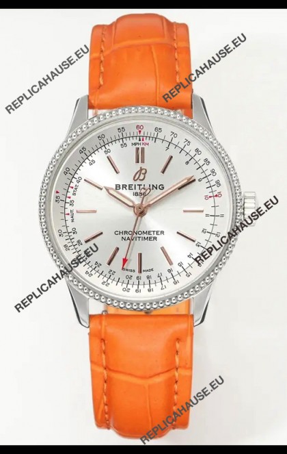 Navitimer Automatic 36 Steel Dial Steel Casing Super Clone Watch 