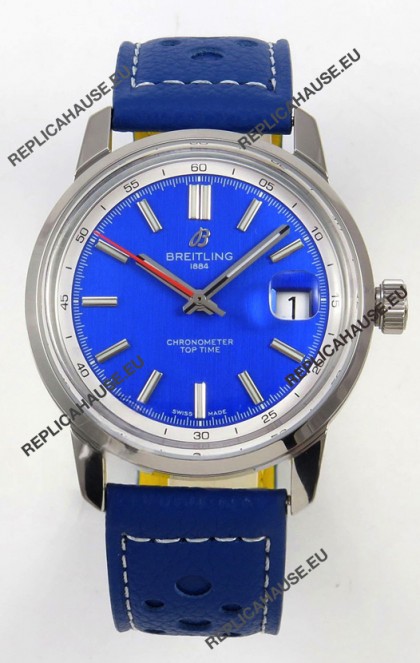 Top Time B31 38mm Blue Dial Red Seconds Hands Super Clone Watch 