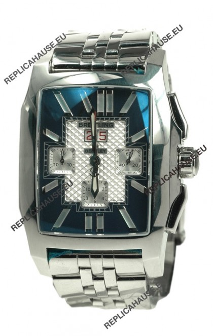 Breitling For Bentley Swiss Flying B ChronographÂ Steel Watch in Blue Dial