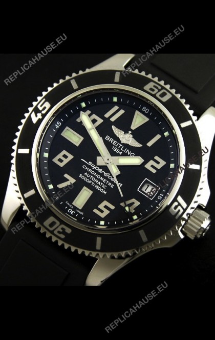 Breitling Superocean Swiss Replica Watch in Black Dial - Ultimate Mirror Replica