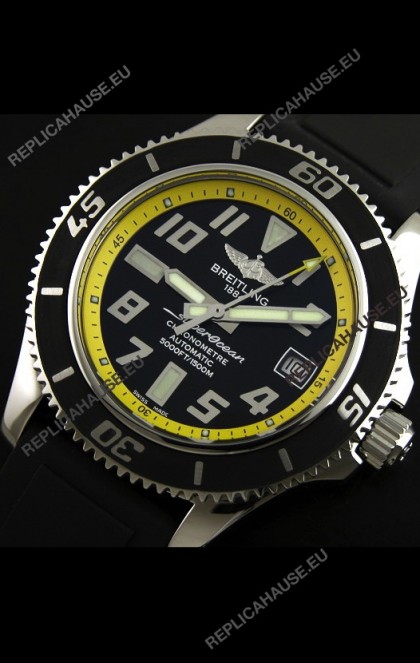 Breitling Superocean Swiss Replica Watch in Black Dial - Ultimate Mirror Replica