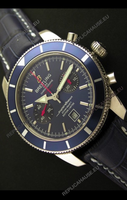 Breiting Superocean 2010 HeritageÂ Swiss Chronograph Watch in Blue