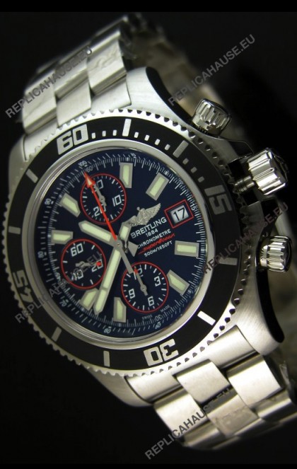 Breitling SuperOcean Abyss Swiss Chronograph Replica Watch - 1:1 Mirror Replica - 44MM Orange Markers