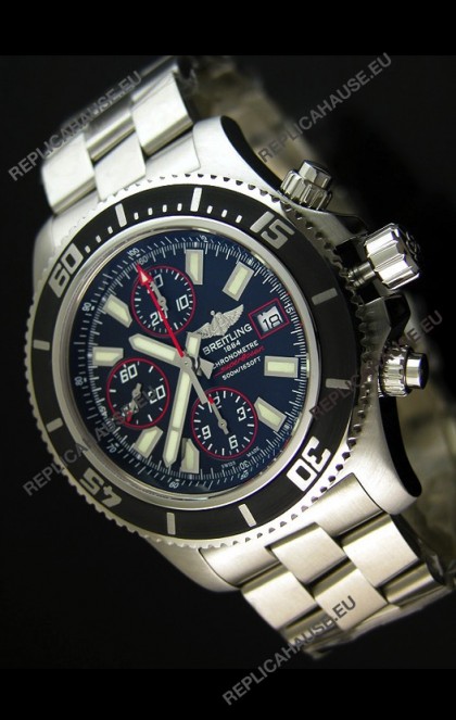 Breitling SuperOcean Abyss Swiss Chronograph Replica Watch - 1:1 Mirror Replica - 44MM Red Markers